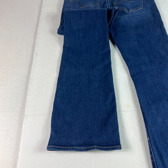 American Eagle Jeans Women's 27x33* Curvy Low Rise Kick Boot Blue Denim Tag 2 L - Picture 11 of 16